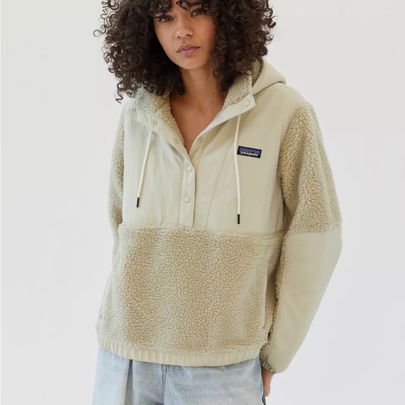 Patagonia Women's Shelled Retro-X Fleece Pullover Cream M - Picture 1 of 7